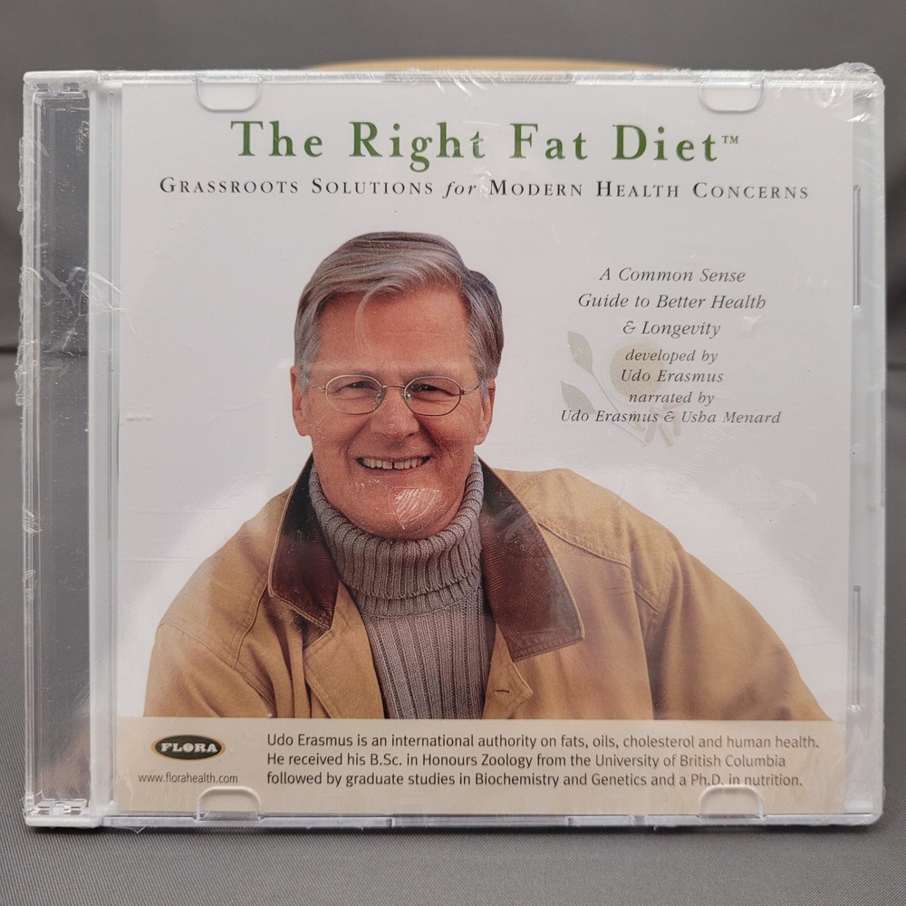 The Right Fat Diet Udo Erasmus‎ (CD, 2003) *SEALED*